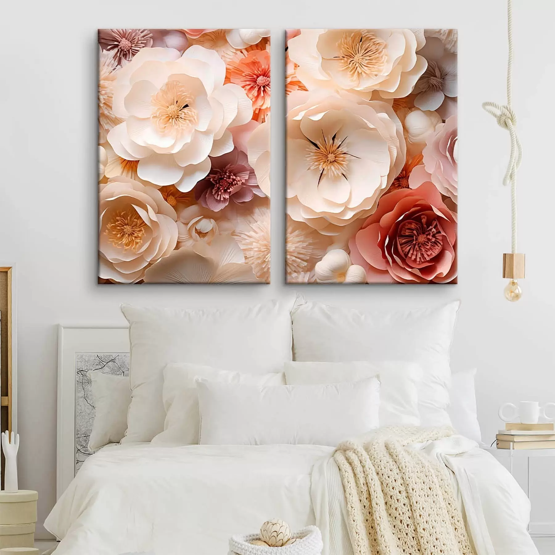 Tableau Roses volumétriques haut de gamme m30602