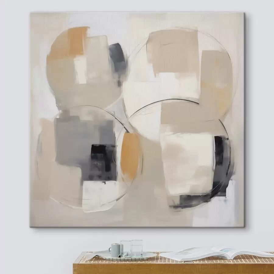 Tableau Abstraction moderne imitation de la peinture s49745