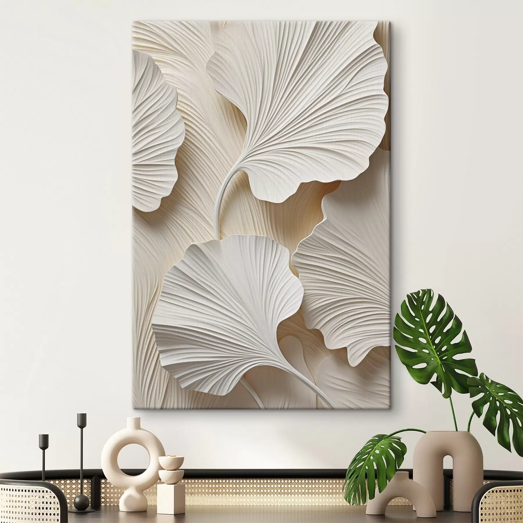 Tableau Motif floral abstrait, illustration plate s49754