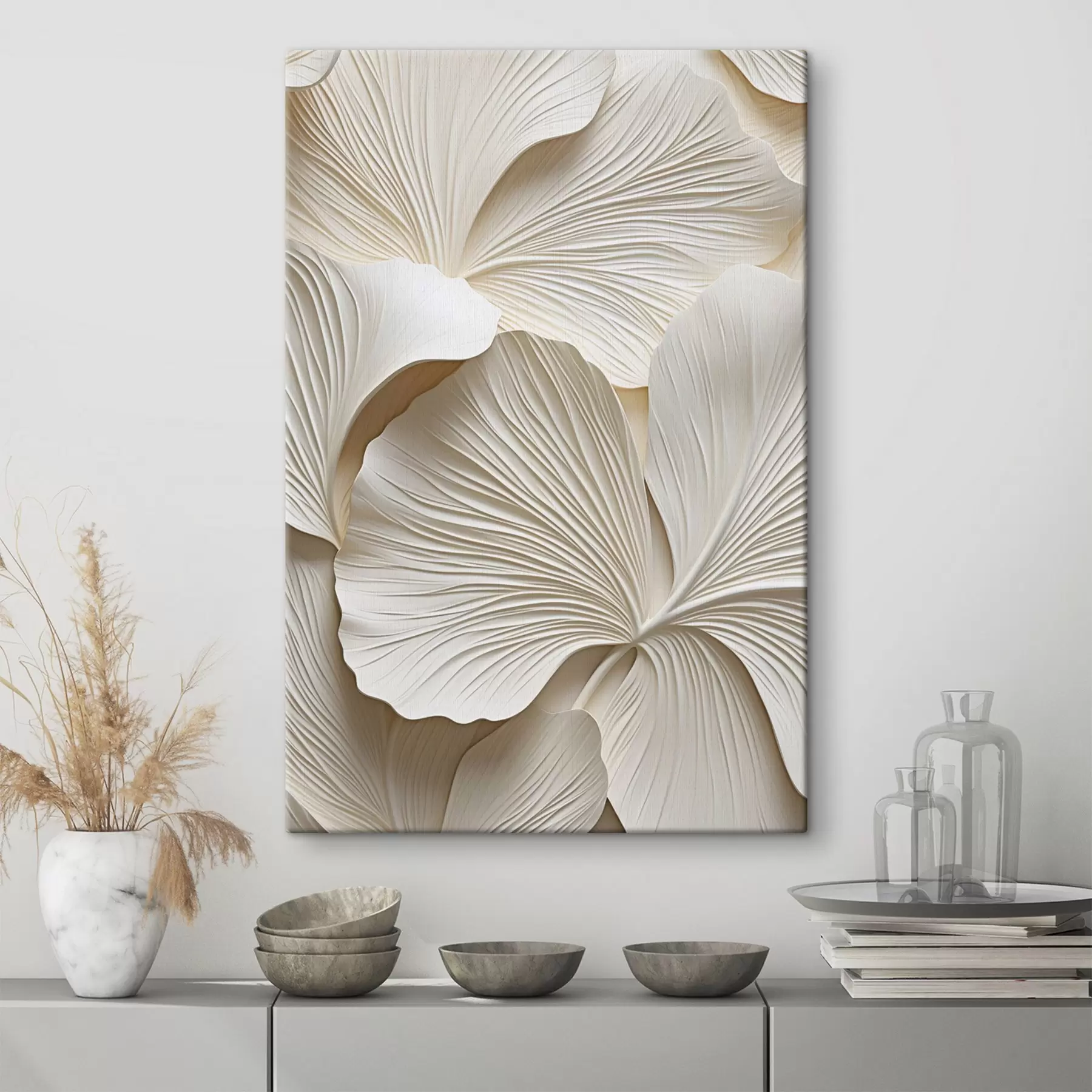 Tableau Motif floral abstrait, illustration plate s49755