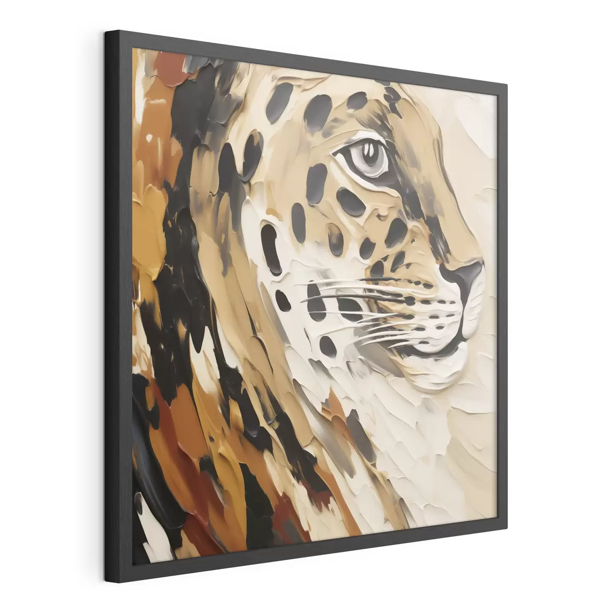 Poster Léopard abstrait, imitation de peinture f49751