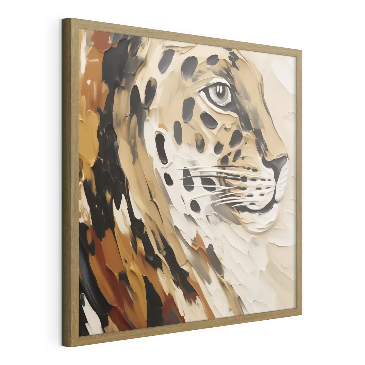 Poster Léopard abstrait, imitation de peinture f49751