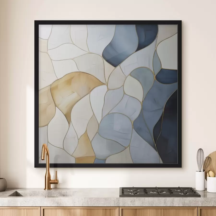 Papier peint Motif abstrait, imitation de peinture f49753