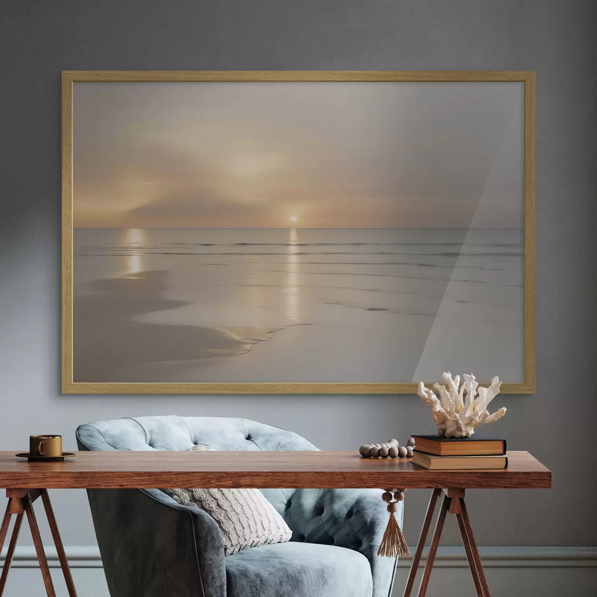 Poster Rivage et caresse f49357