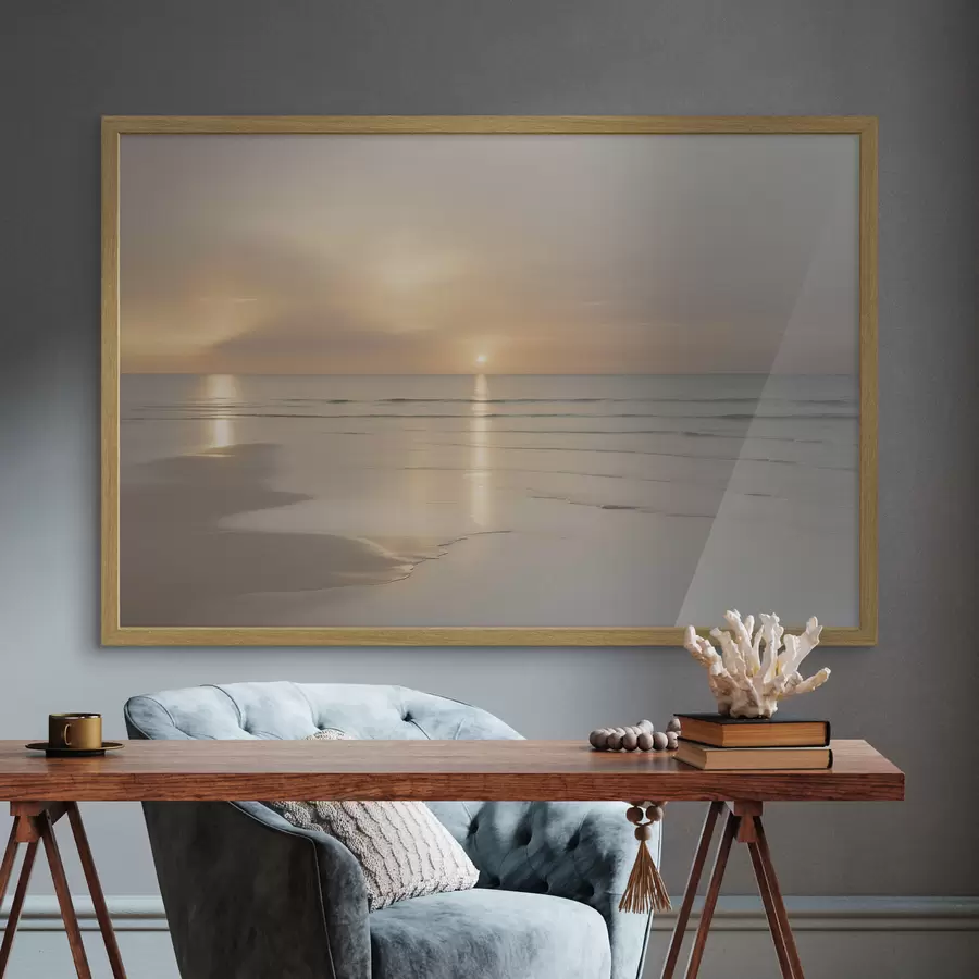 Papier peint Un rivage paisible au lever du soleil f49357