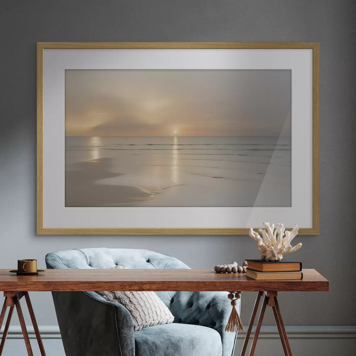 Poster Rivage et caresse f49357