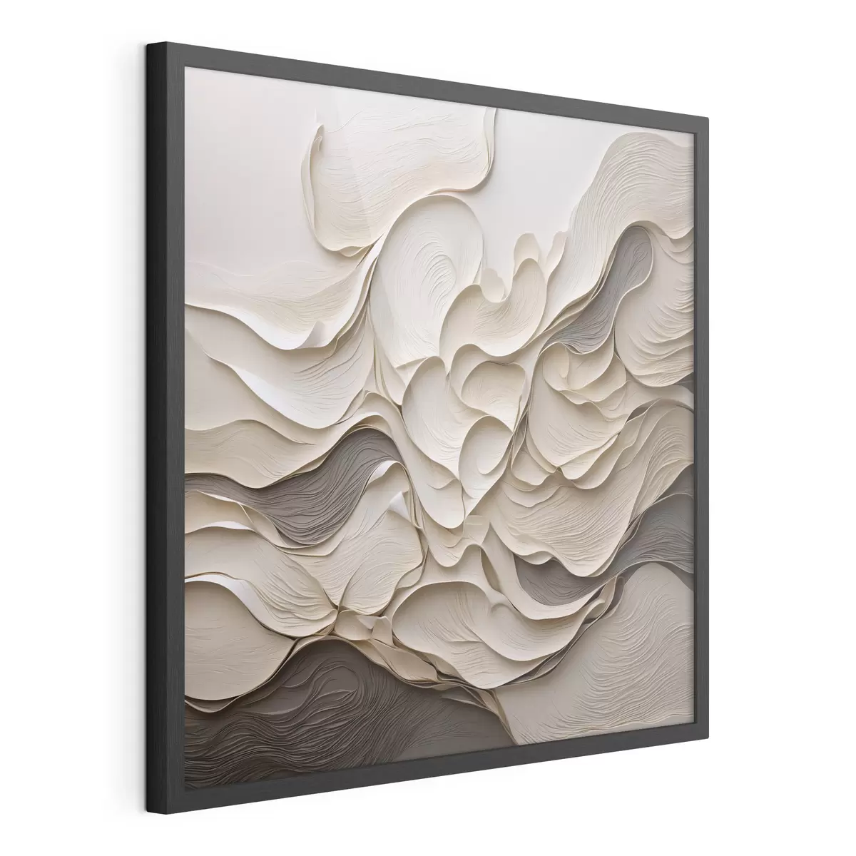Poster Vagues abstraites en couches aux formes texturées f49360