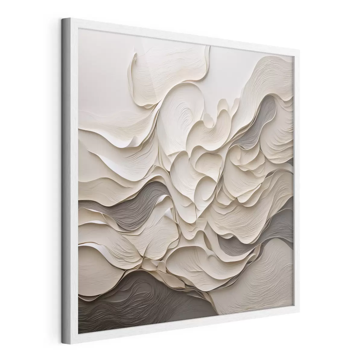 Poster Vagues abstraites en couches aux formes texturées f49360
