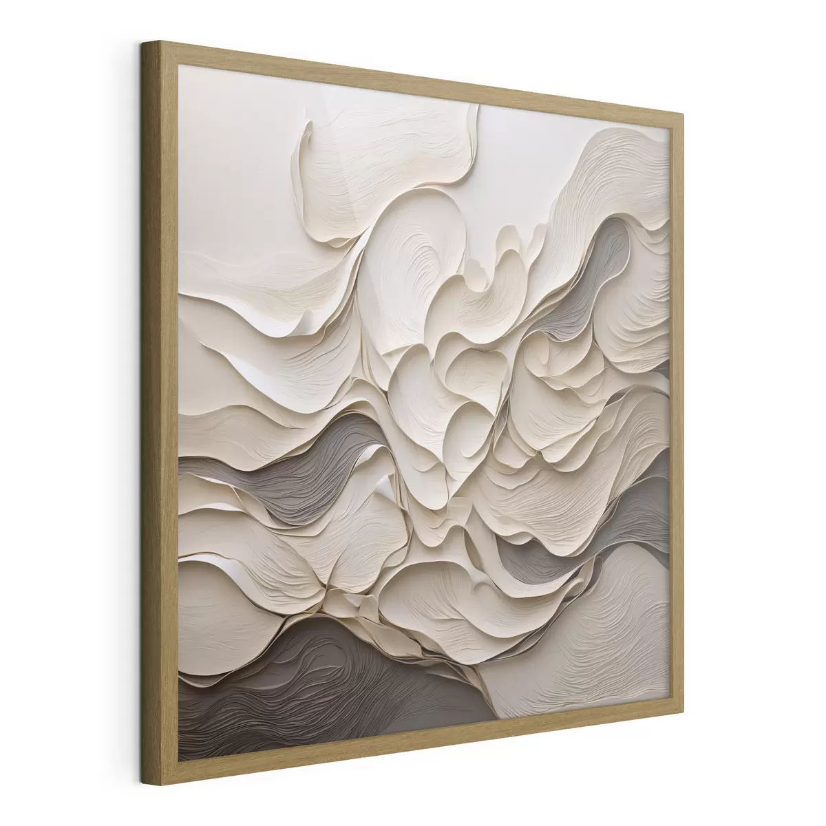 Poster Vagues abstraites en couches aux formes texturées f49360