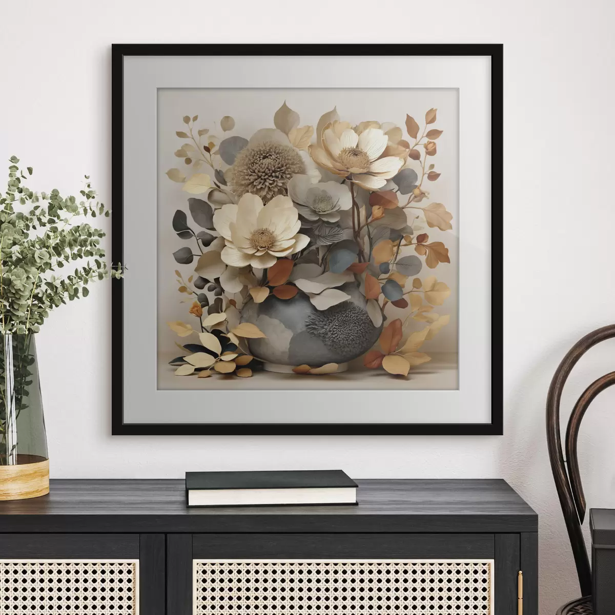 Poster Composition florale dans un vase décoratif f49362