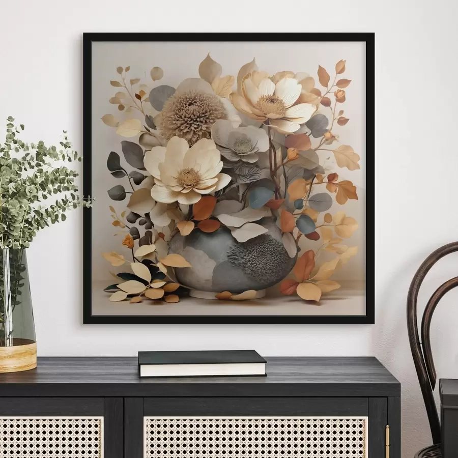 Papier peint Composition florale dans un vase décoratif f49362