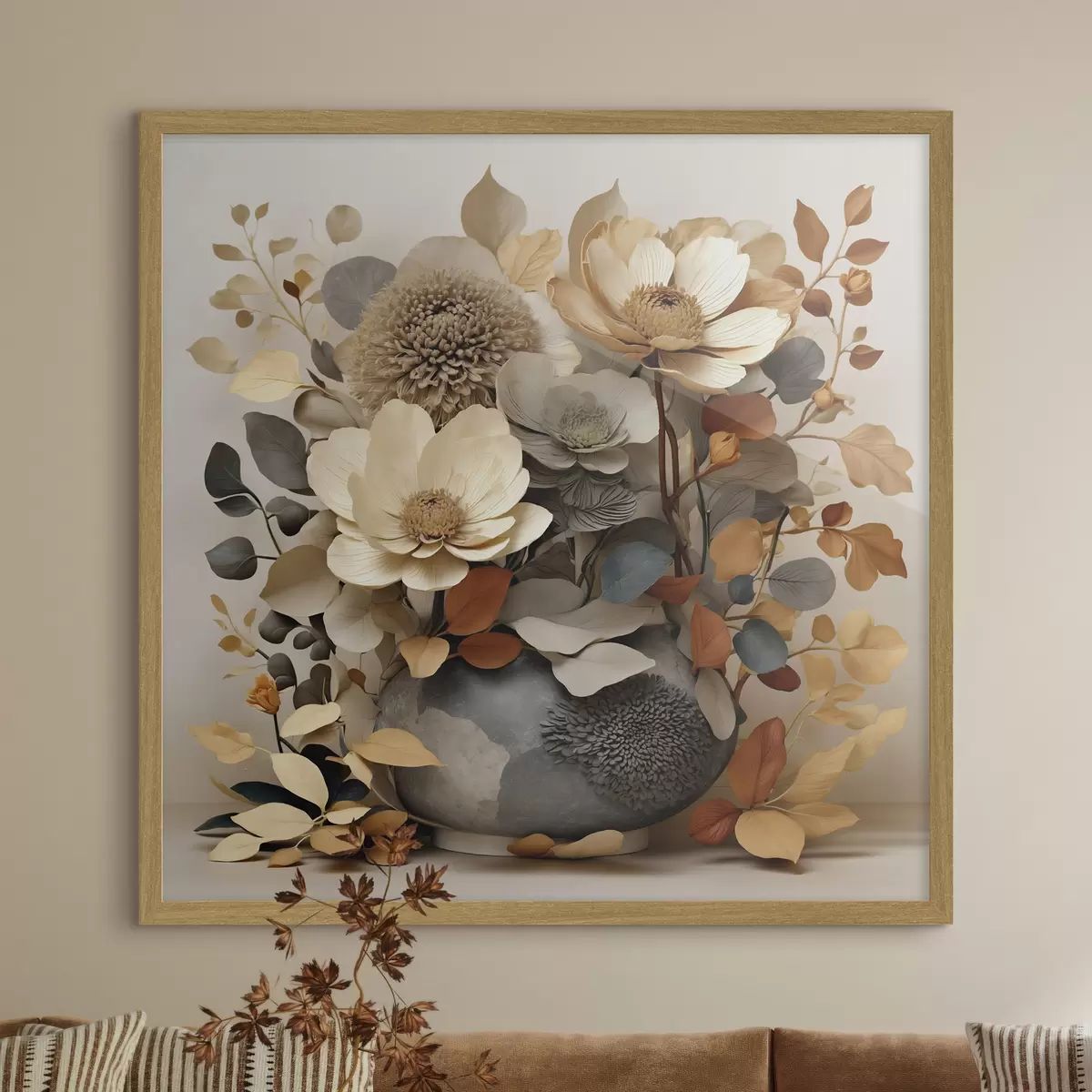 Poster Composition florale dans un vase décoratif f49362