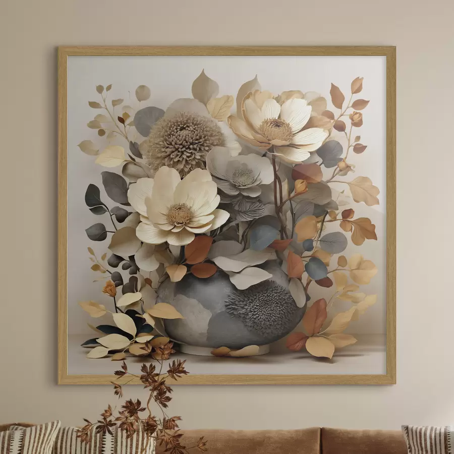 Papier peint Composition florale dans un vase décoratif f49362