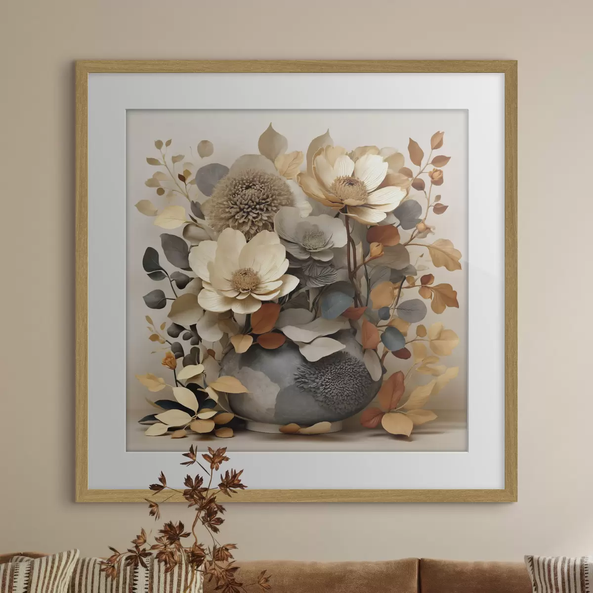 Poster Composition florale dans un vase décoratif f49362