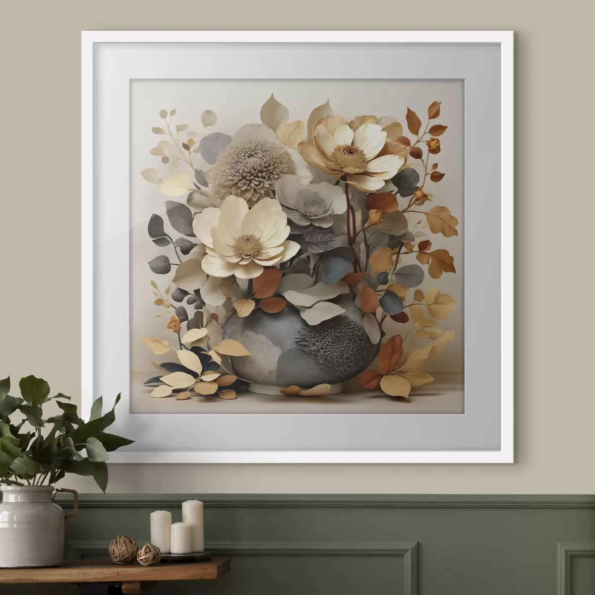 Poster Composition florale dans un vase décoratif f49362