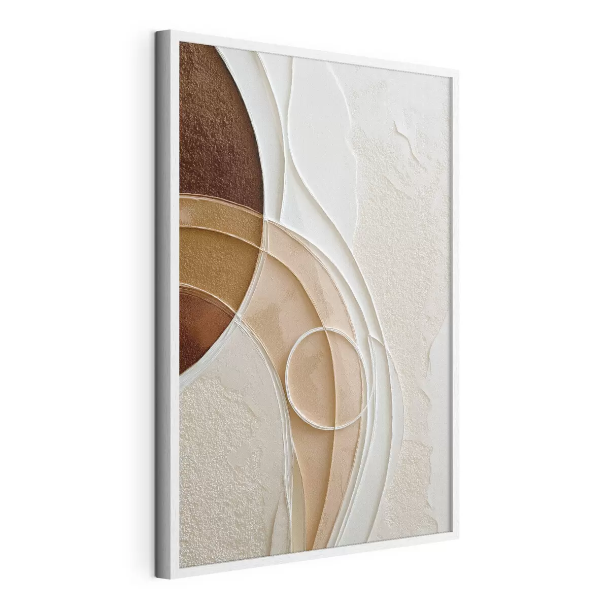 Poster Composition abstraite composée d'arcs et de cercles fluides f49679