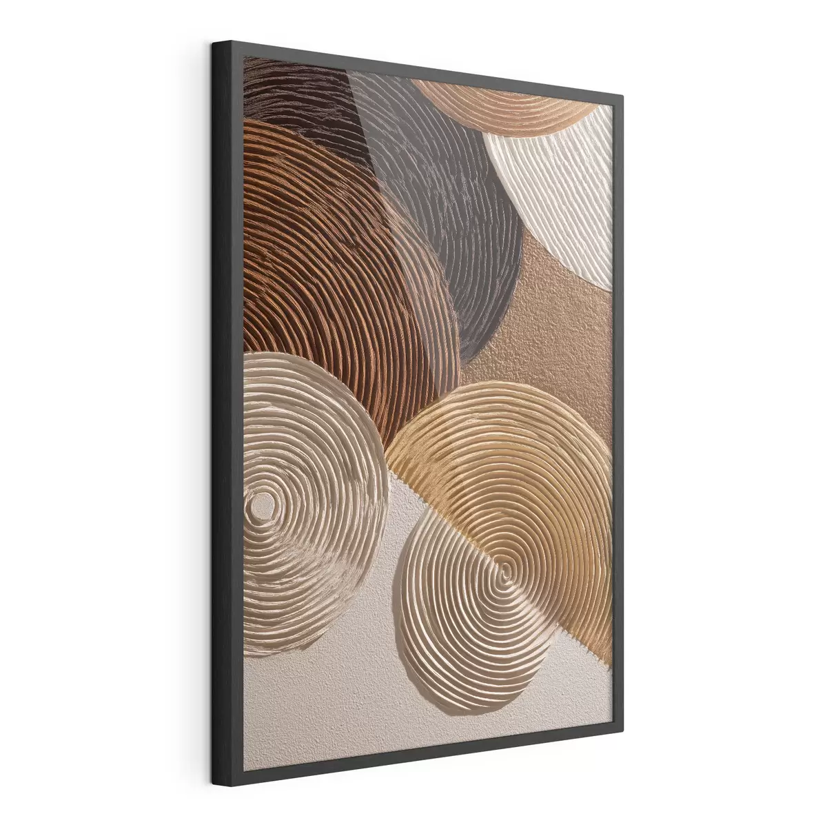 Poster Relief géométrique à cercles concentriques f49684
