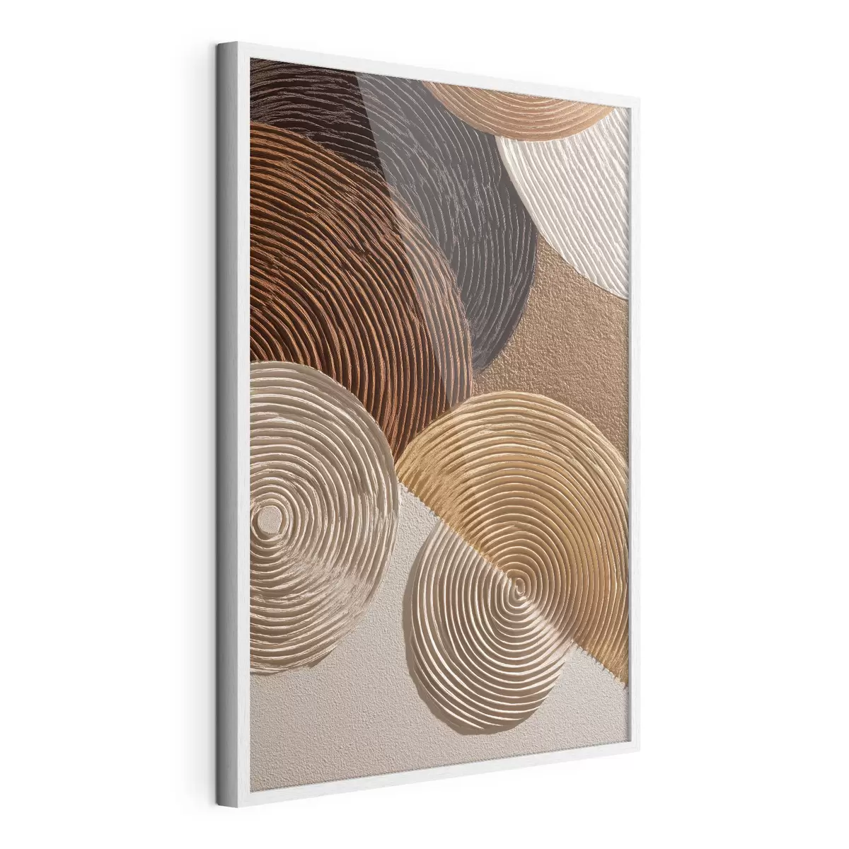 Poster Relief géométrique à cercles concentriques f49684