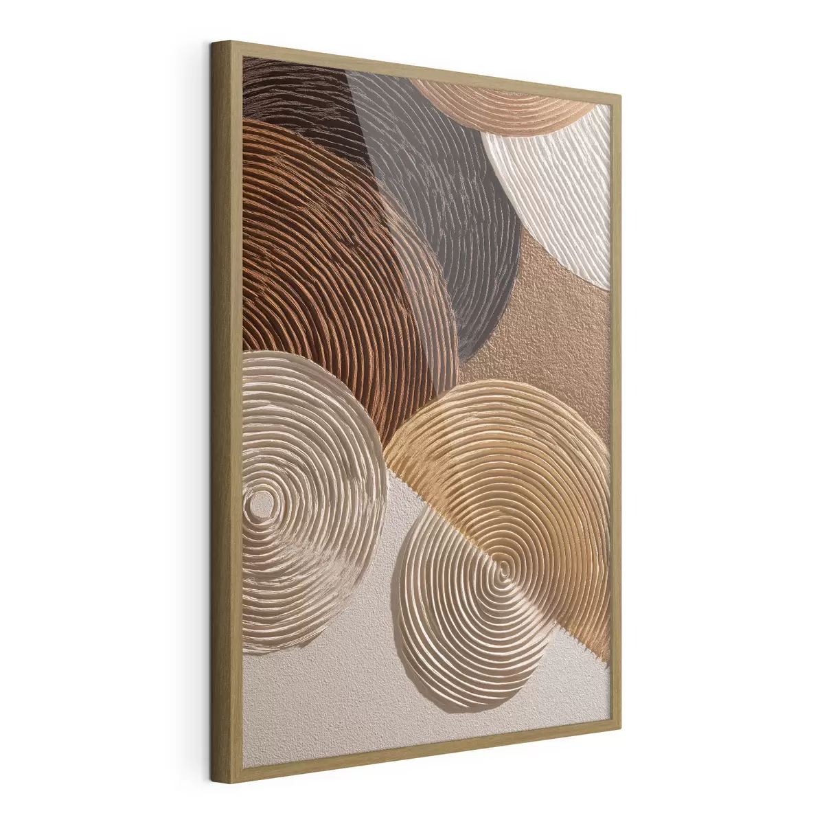 Poster Relief géométrique à cercles concentriques f49684