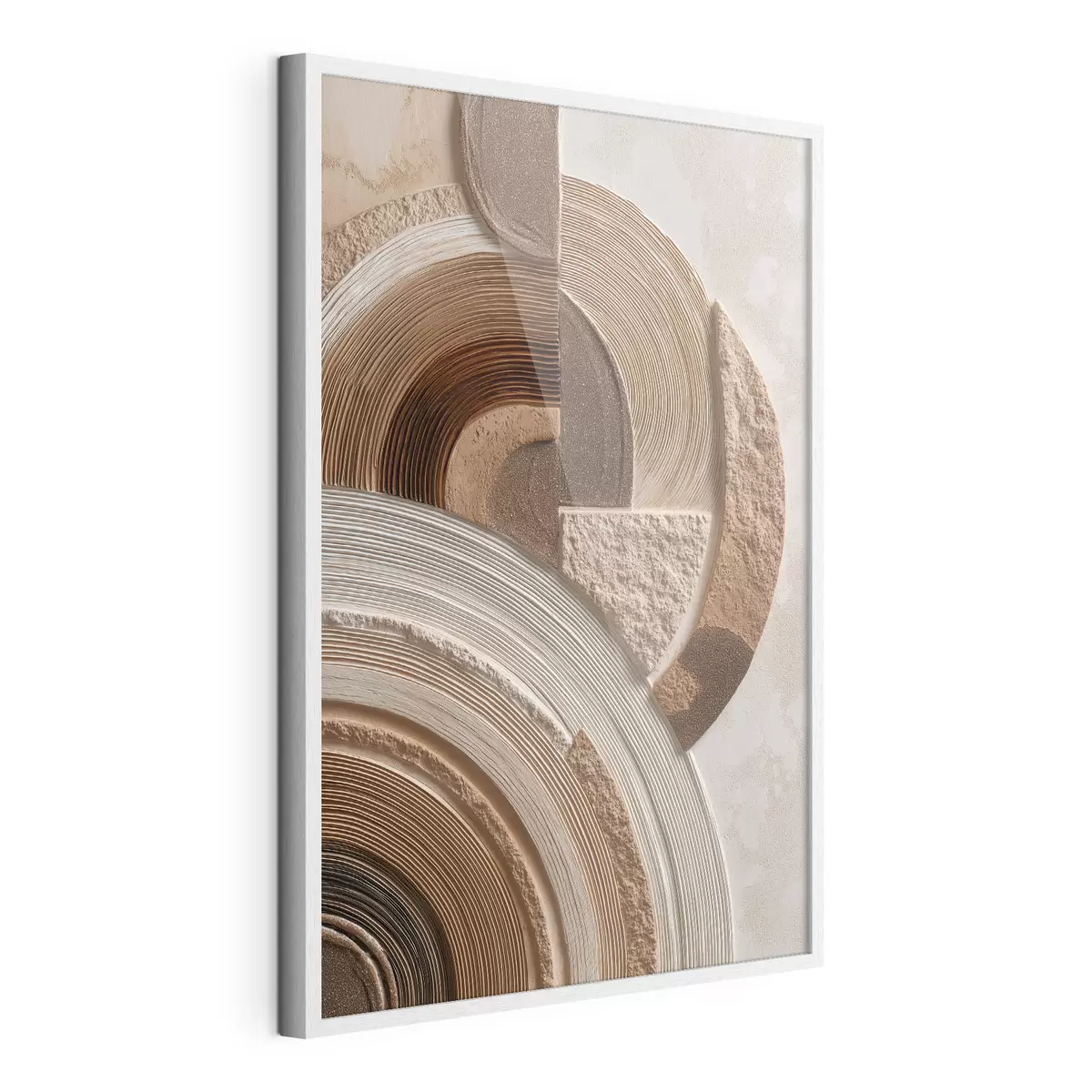 Poster Cercles abstraits aux textures variées f49685