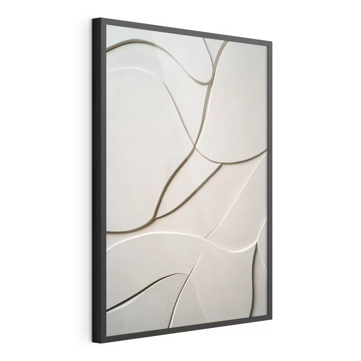 Poster Relief abstrait aux lignes légères et fluides f49689