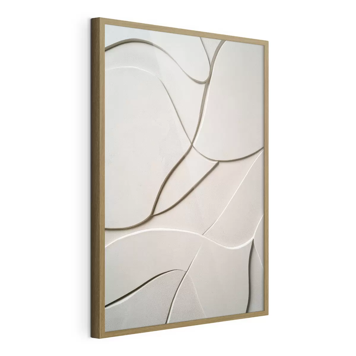 Poster Relief abstrait aux lignes légères et fluides f49689