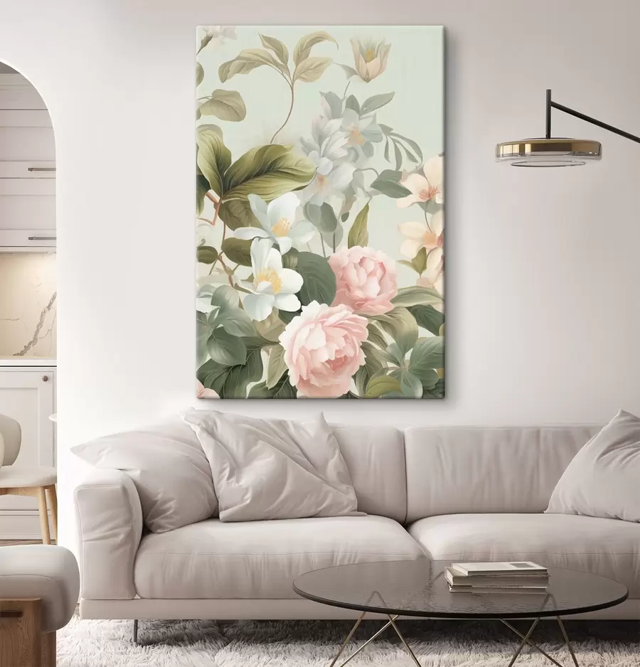Tableau Roses de jardin délicates s49732