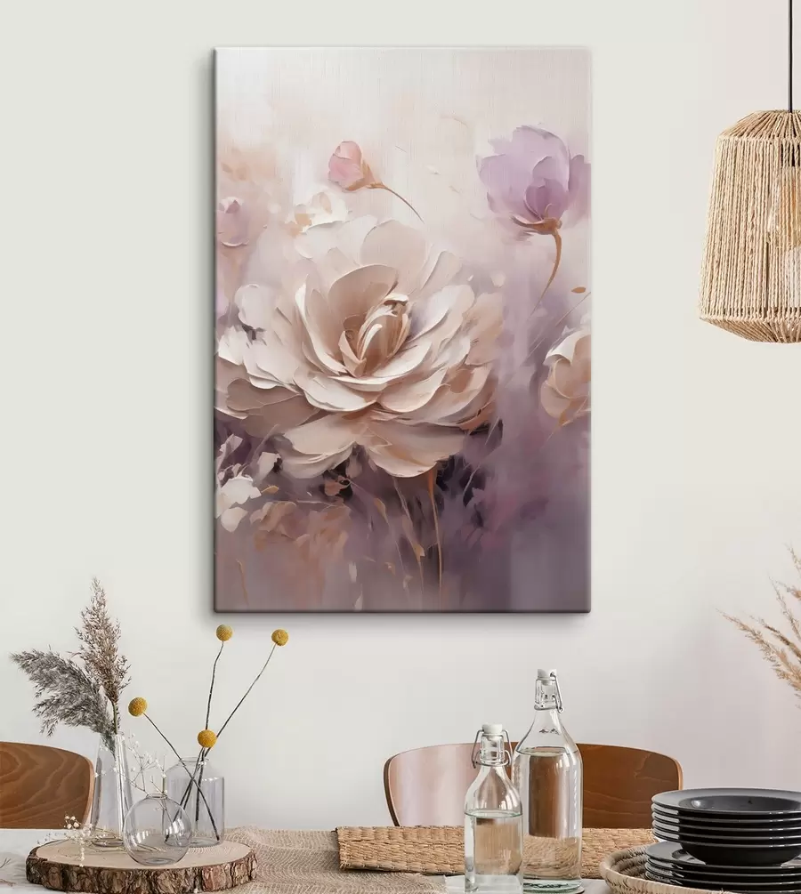 Tableau Rose crème s49735