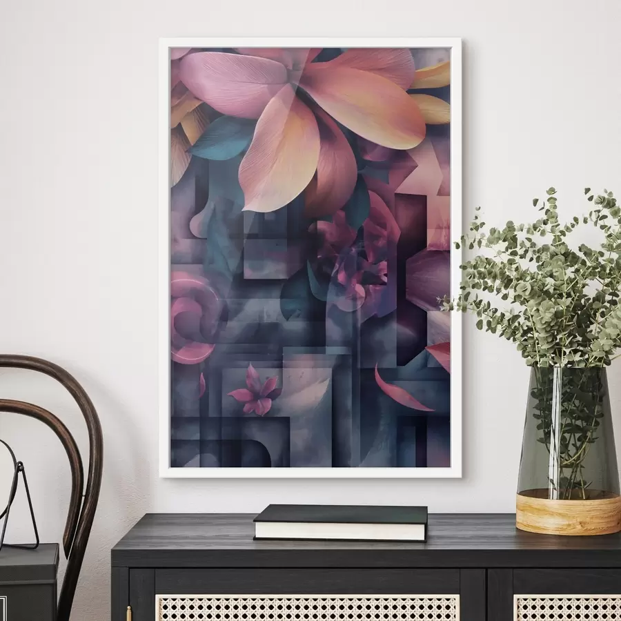 Papier peint Fleurs tropicales violettes f49730