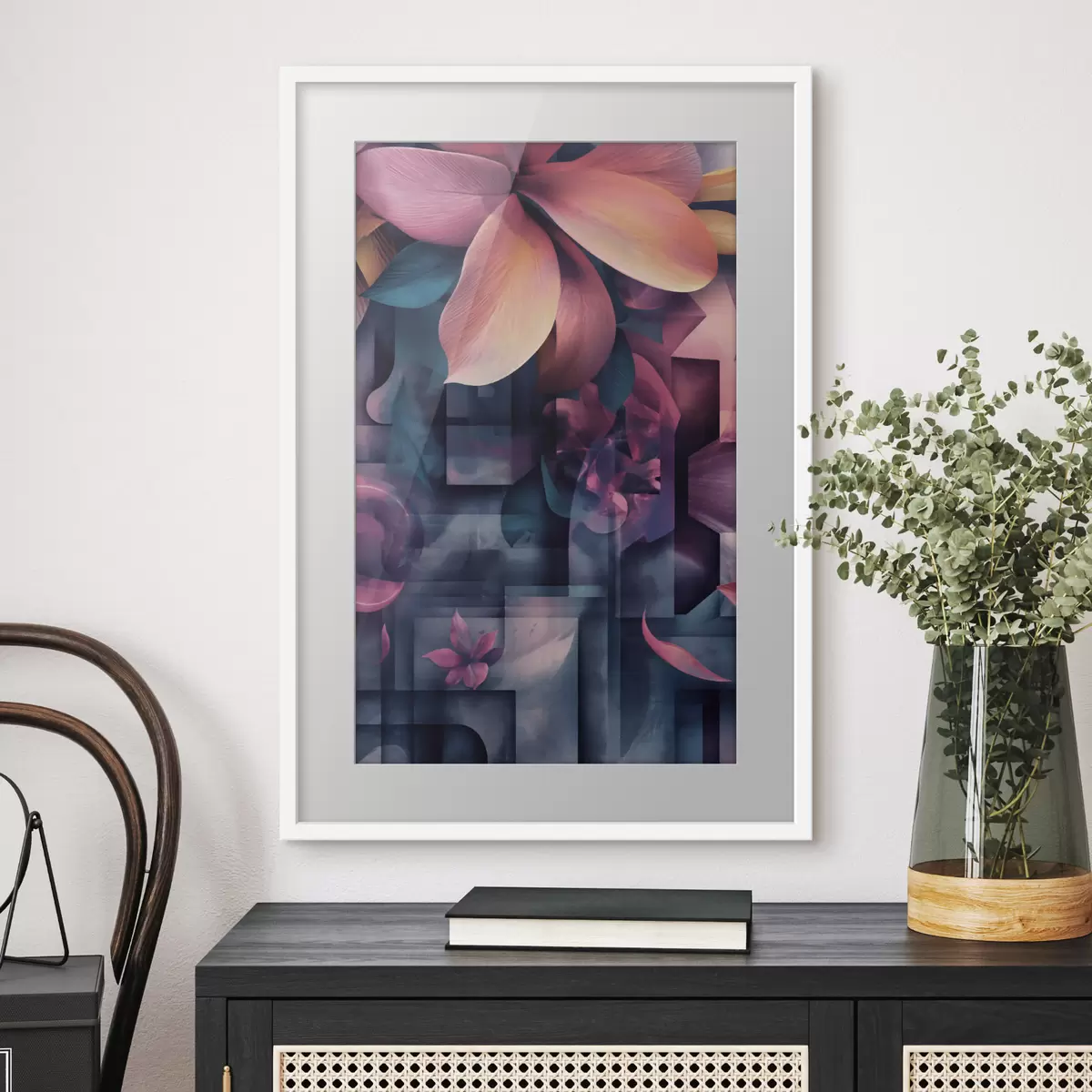 Poster Fleurs tropicales violettes f49730