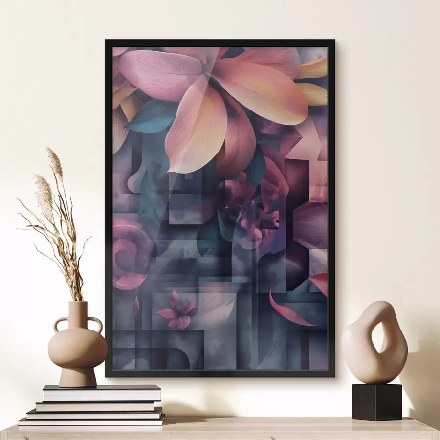 Papier peint Fleurs tropicales violettes f49730