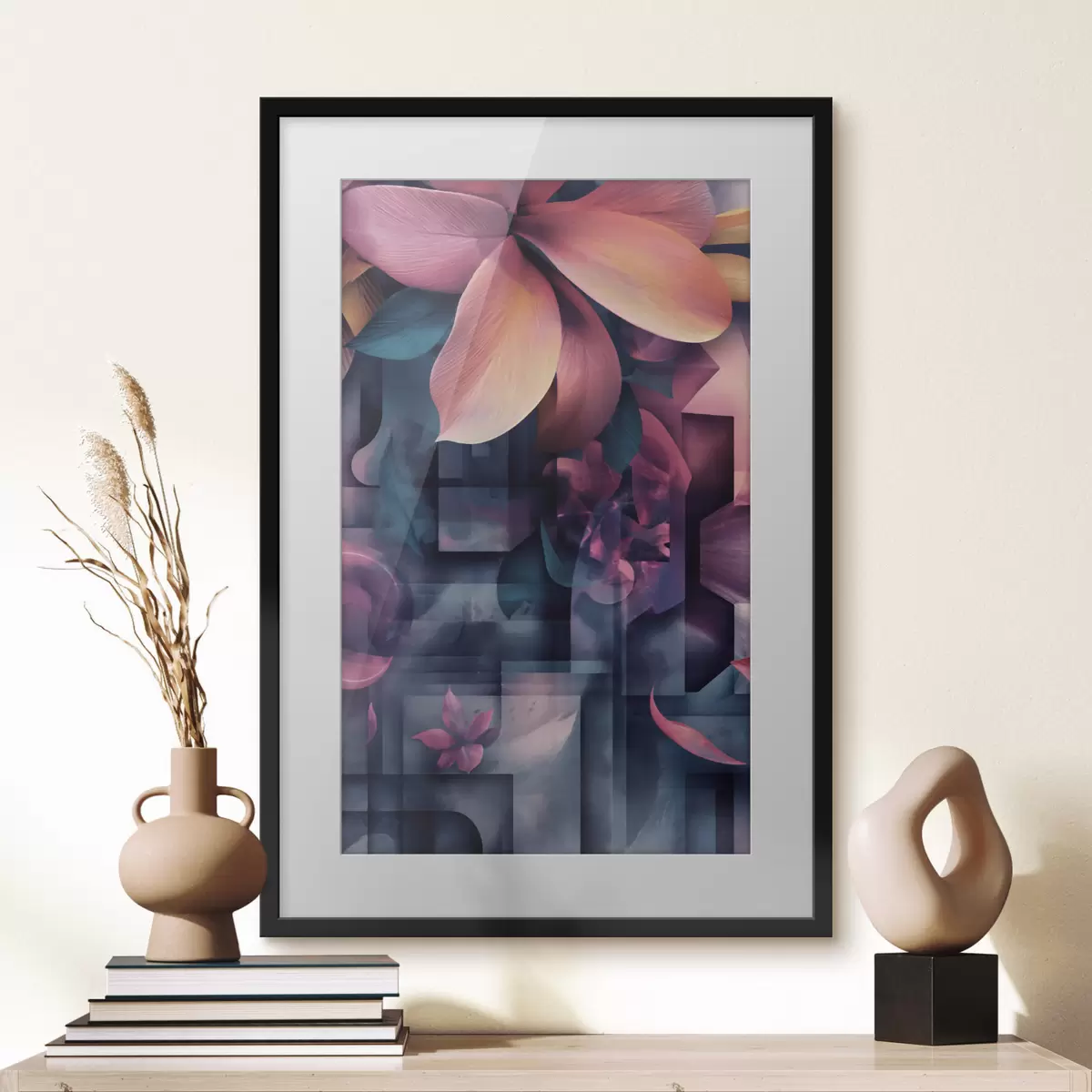 Poster Fleurs tropicales violettes f49730
