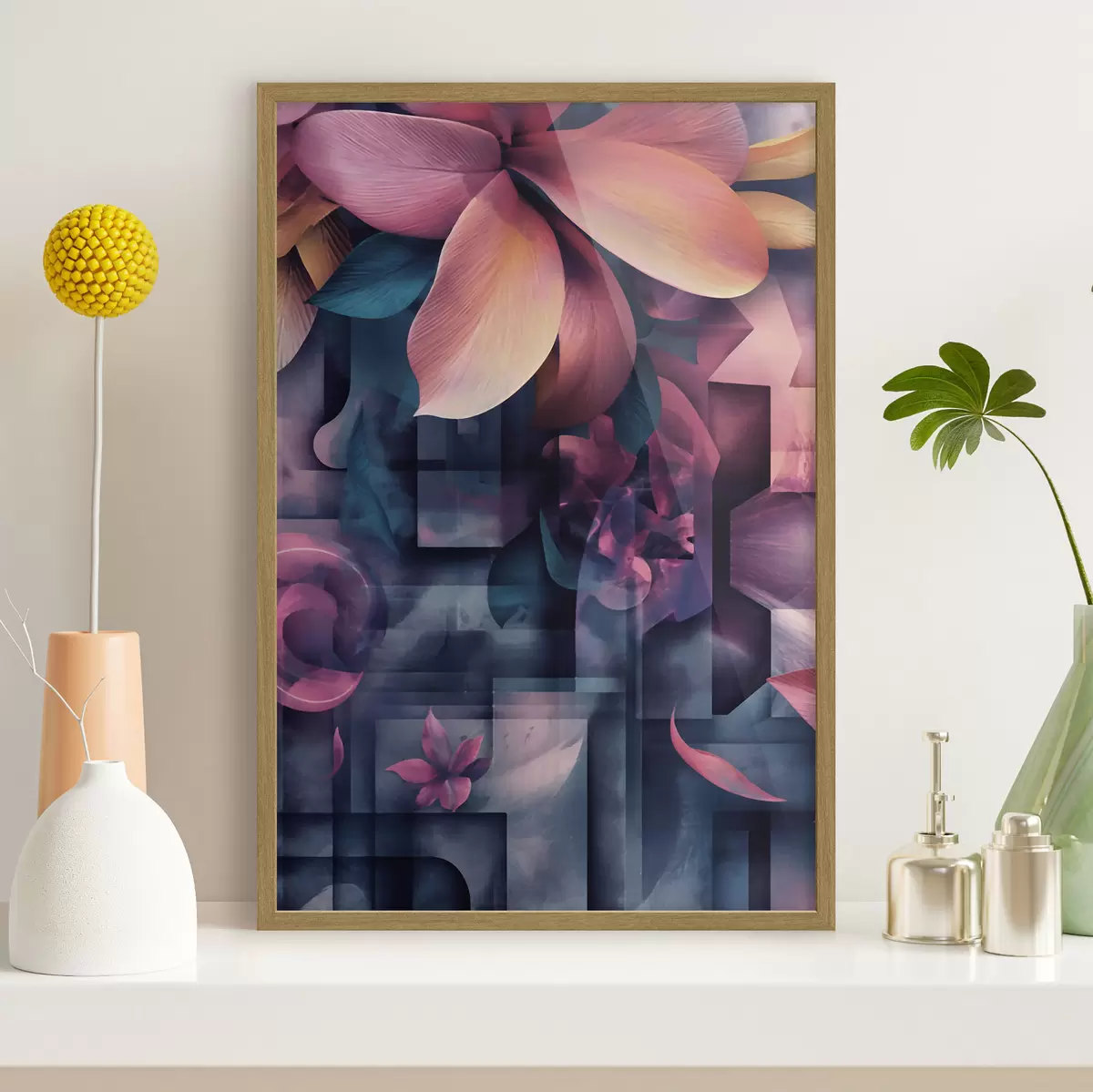 Poster Fleurs tropicales violettes f49730