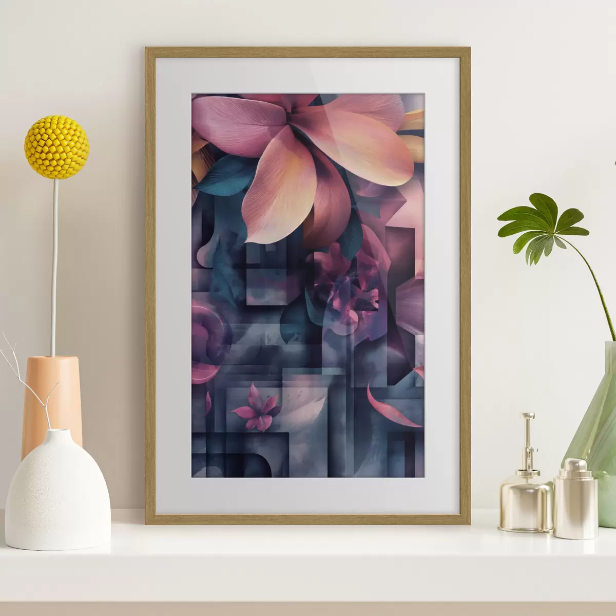 Poster Fleurs tropicales violettes f49730