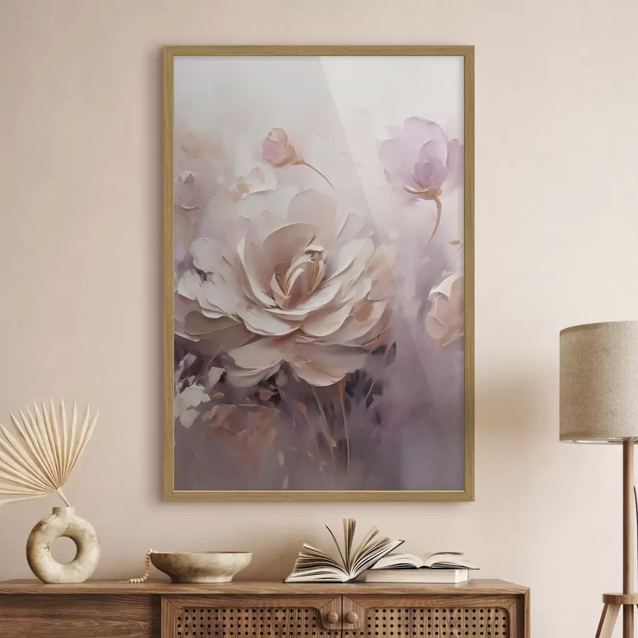 Papier peint Rose crème f49735