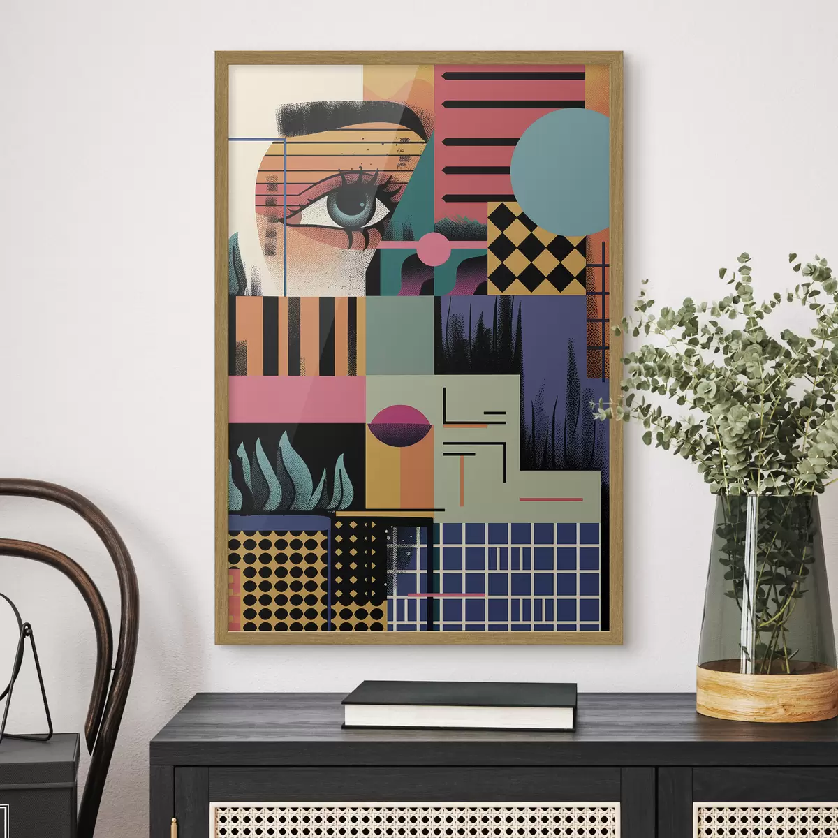 Poster Art pop abstrait géométrique f49739
