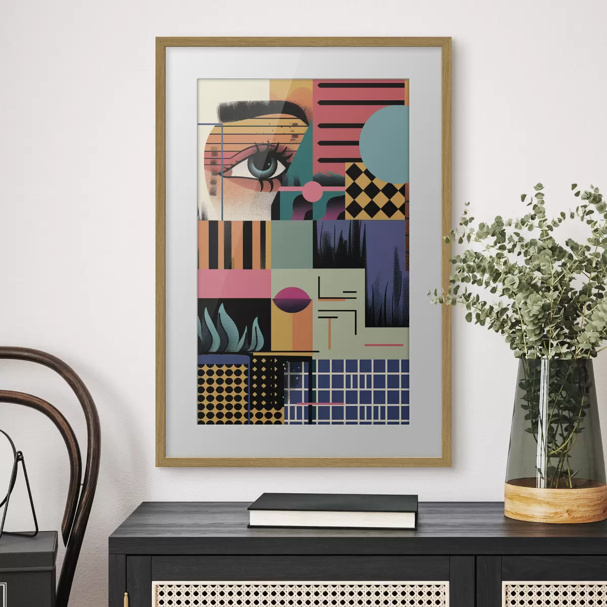 Poster Art pop abstrait géométrique f49739