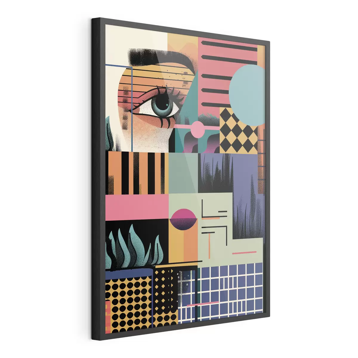 Poster Art pop abstrait géométrique f49739