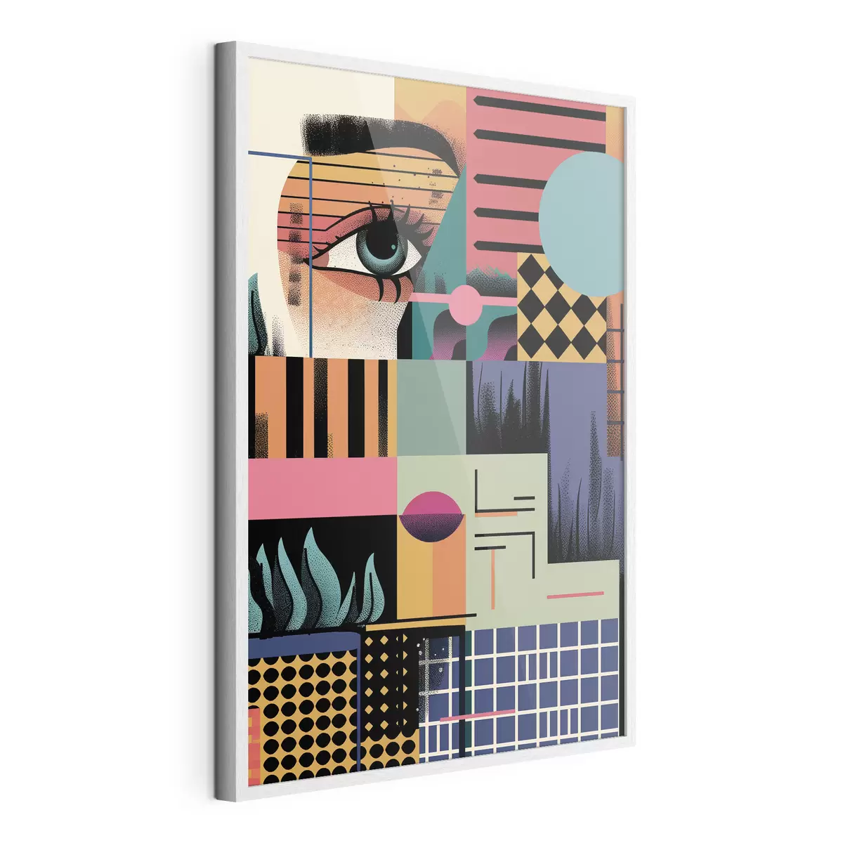 Poster Art pop abstrait géométrique f49739