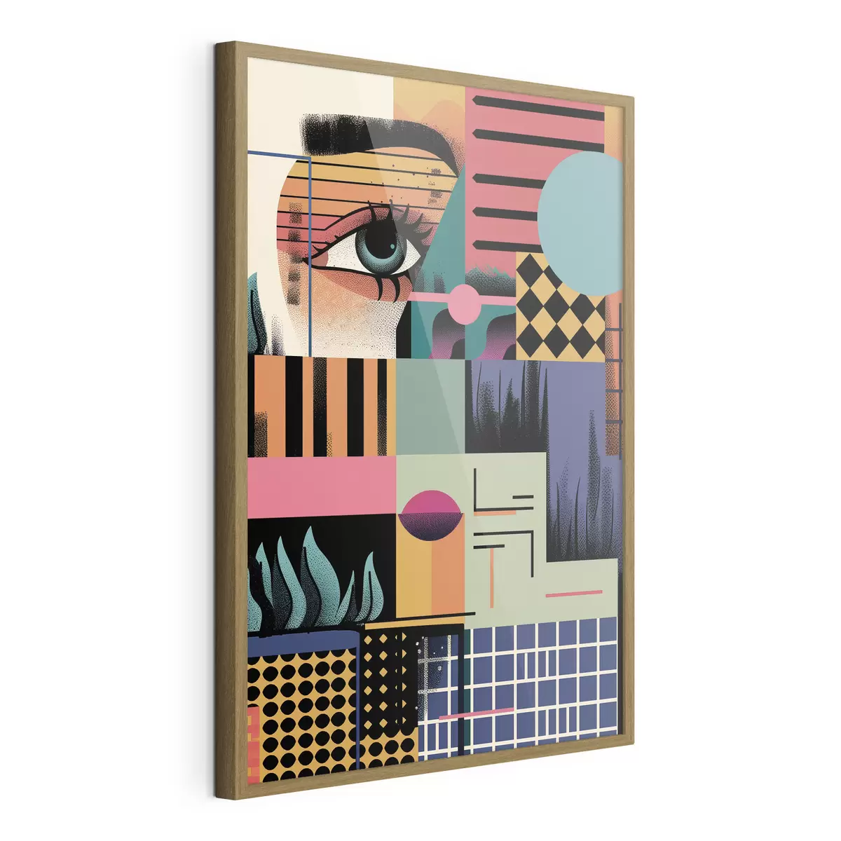Poster Art pop abstrait géométrique f49739