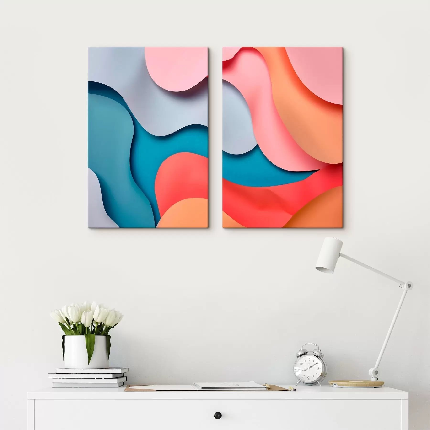 Tableau Abstraction volumétrique moderne m30665