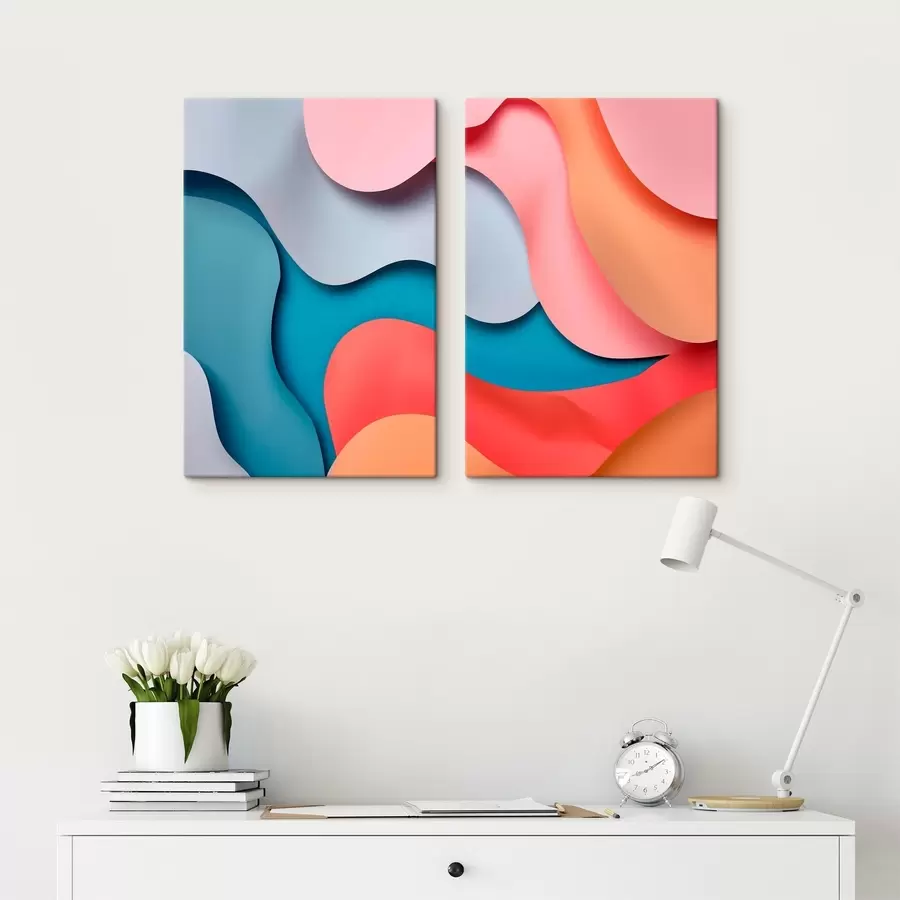 Tableau Abstraction volumétrique moderne m30665