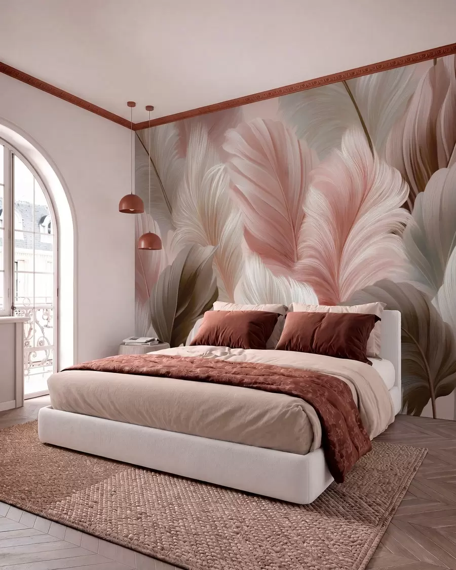 Papier peint Plumes w05743