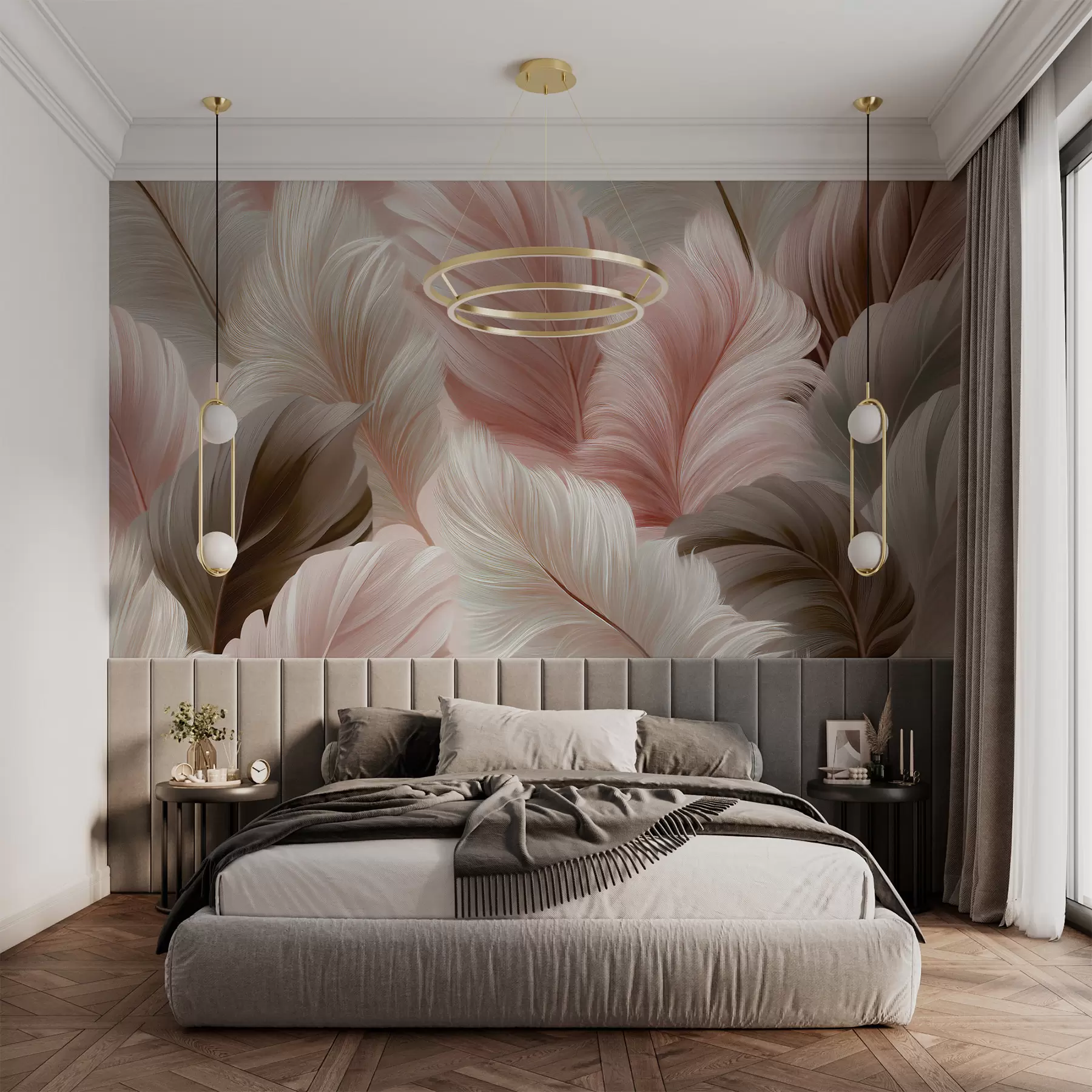 Papier peint Plumes w05743