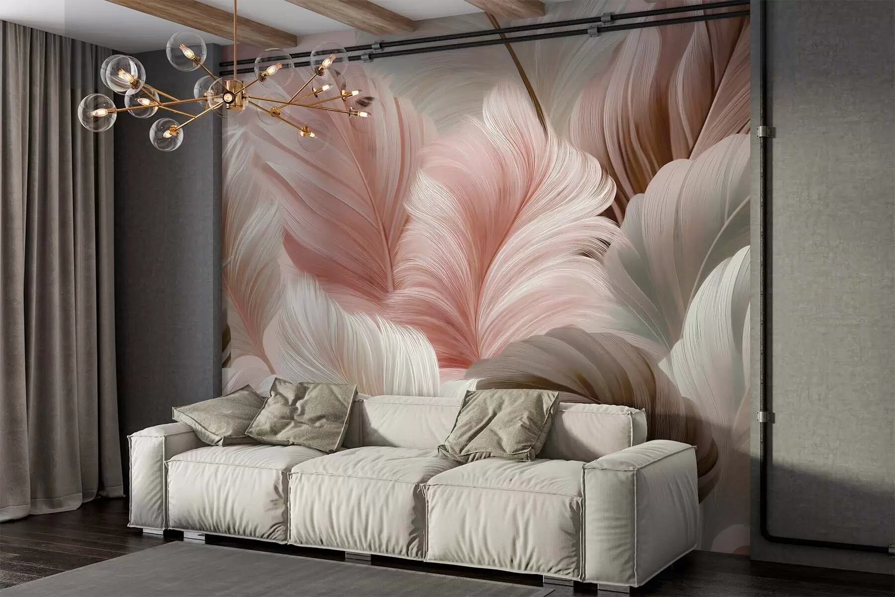 Papier peint Plumes w05743