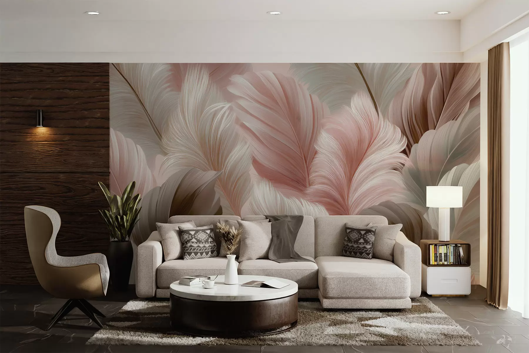 Papier peint Plumes w05743