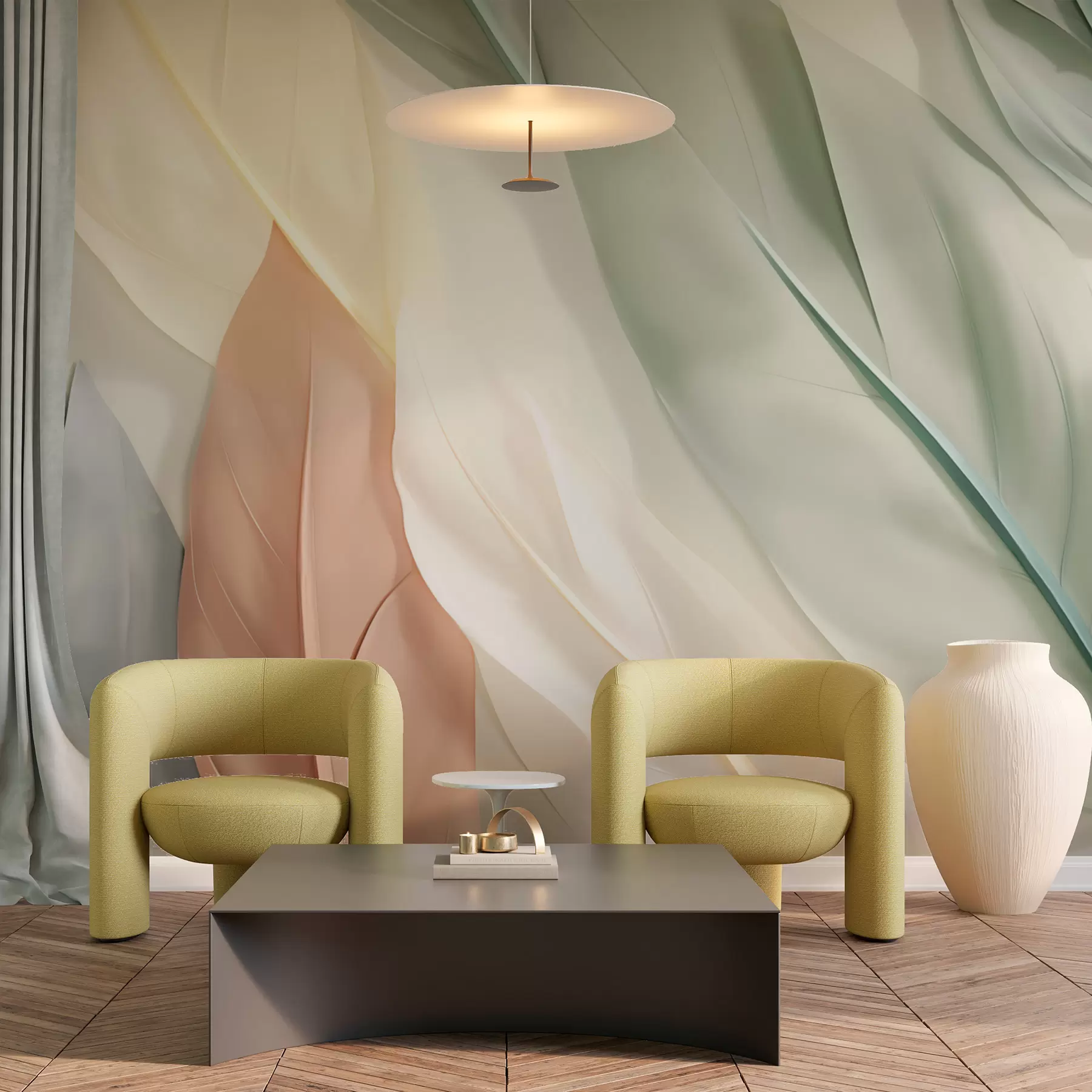 Papier peint Feuilles w05745