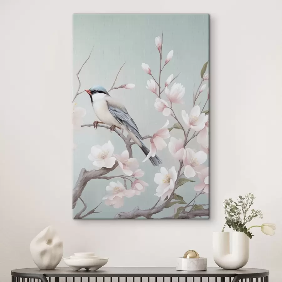 Tableau Fleurs de cerisier en pleine floraison, aquarelle s49551