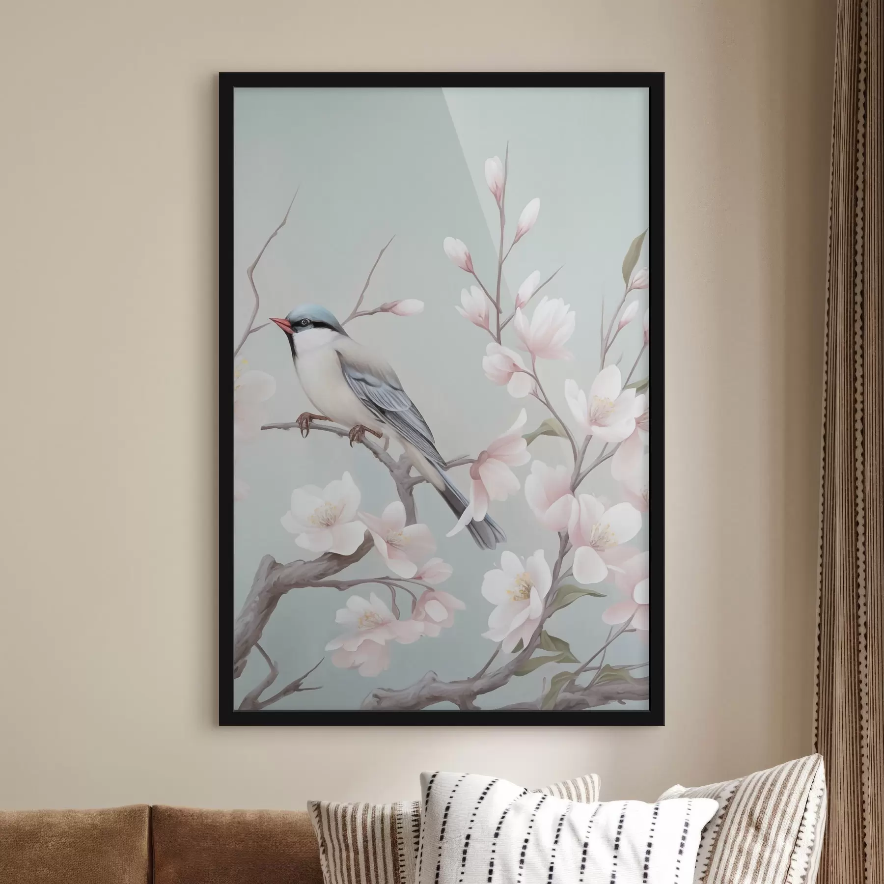 Papier peint Fleurs de cerisier en pleine floraison, aquarelle f49551