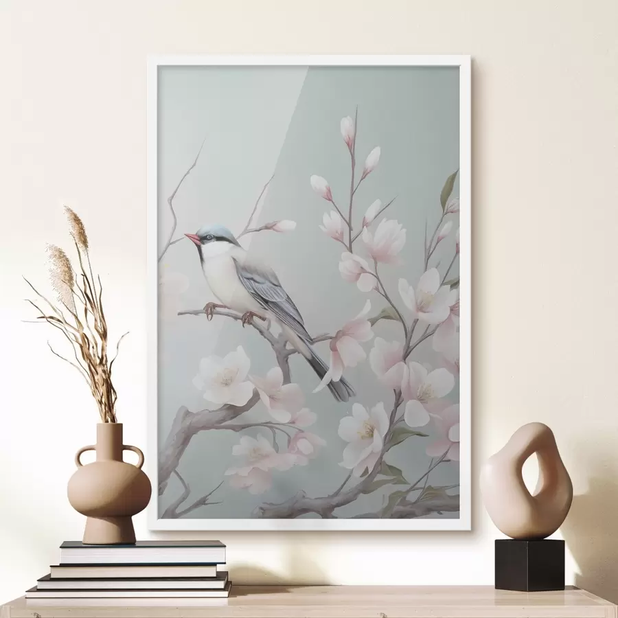 Papier peint Fleurs de cerisier en pleine floraison, aquarelle f49551